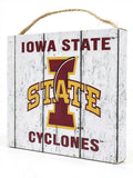 Iowa State Cyclones Weathered Logo Collage Plaque