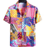 Digital-print Youth Casual Short-sleeve Shirt