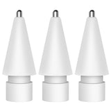 GRTHTATI 3 Pack Metal Fine Point Replacement Tips Compatible with Apple Pencil 2nd Generation Apple Pencil 1st Generation & Apple Pencil USB-C Wear-Resistant Pen Like Nibs (1.3mm)