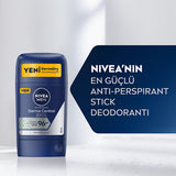 NIVEA Men Derma Control Clinical Anti-Perspirant Roll-On Deodorant for Men - Strong Protection, Long Lasting Freshness
