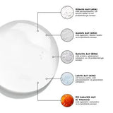 Cream Co. AHA/BHA Toner & Hyaluronic Acid Moisturizer Skincare Set | Vegan Blemish Control, Pore Minimizing, Skin Brightening for Sensitive Skin