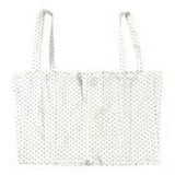 Danielle Bernstein Dot Cropped Tank Top, Size 8