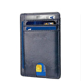Leather Slim Wallet Credit Card Holder RFID Blocking Pocket ID Money USA