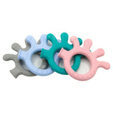 Babyjem Baby Teether Toy, Soft and BPA Free Teething Relief for Infants - Green Octopus