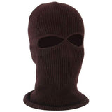 2 Holes Full Face Cover Hood Knitted Balaclava Face Mask