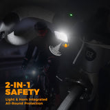 2-in-1 Bike Horn & Front Light -  450lm