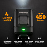2-in-1 Bike Horn & Front Light -  450lm