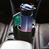 2-in-1 Car Cup Holder with Phone Holder Adjustable Base