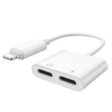 2-in-1 for Lightning Adapter For iPhone 7 8 Plus 10 X