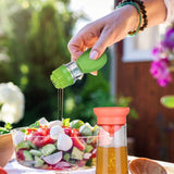 2-in-1 Glass Olive Oil Dispenser with Silicone Dropper
