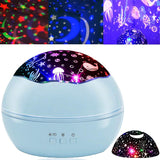 2-in-1 Ocean Star Night Light Projector Lamp 360 Degree Rotating