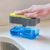 2-in-1 Soap Dispenser Pump with Sponge Holder