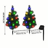 2-in-1 Solar Christmas Tree Lawn Light