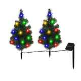 2-in-1 Solar Christmas Tree Lawn Light