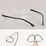 2-Pack: +100 Clear Lens Anti-Eyestrain Computer Unisex Glasses