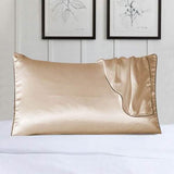 2-Pack: 100% Silk Pillow Cover with Trim
