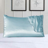 2-Pack: 100% Silk Pillow Cover with Trim