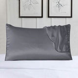 2-Pack: 100% Silk Pillow Cover with Trim