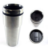 2-Pack: 16oz Cup Insulated Coffee Travel Mug Stainless Steel Thermos Tumbler