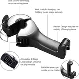 2-Pack: 2-in-1 Car Seat Hooks for Purses and Bags with Phone Holder