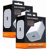 2-Pack: 20W USB-C Wall Charger Plug - Designed for Fast Charging