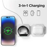 2-Pack: 3-in-1 Travel Charging Station for AirPods, Apple Watch and iPhone
