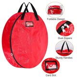 2-Pack: 30" Christmas Wreath Storage Bag 88L