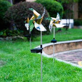 2-Pack: 32LED Outdoor Solar Ground Light Garden Lawn Waterproof Windmill Lamp