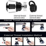 2-Pack: 360 Degree Swivel Faucet Aerator Deluxe Water Saving Faucet Sprayer