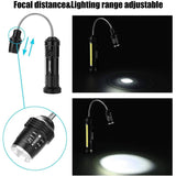 2-Pack: 360º Gooseneck LED Magnetic Base Lamp