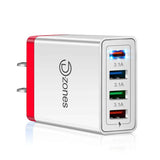 2-Pack: 4 Port High-Speed Wall Charger