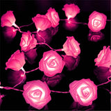 2-Pack: 40 LEDs Rose Flower String Lights