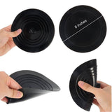 2-Pack: 6" Large Silicone Drain Plug Hair Stopper Flat Suction Cover