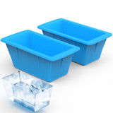 2-Pack: 6.6 lbs. Silicone Freezer Ice Block Molds