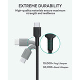 2-Pack: 6.6ft CB-CD28 USB C Cable USB C to USB C Cable