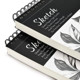 2-Pack: 9X12" 100 Sheets Spiral Sketch Pad
