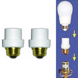2-Pack:  Automatic Lamp Sensors Dusk Dawn Security Light Bulb Socket