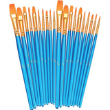 2-Pack: BOSOBO 10 Sizes Paint Brushes Set