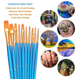 2-Pack: BOSOBO 10 Sizes Paint Brushes Set