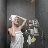 2-Pack: Corner Shower Caddy No Drilling Adhesive Shower Organizer