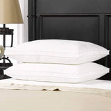 2-Pack: DownSupply Firm Gusseted Gel Fiber Pillows