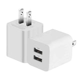 2-Pack: Dual Port USB Wall Charger