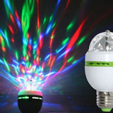 2-Pack: E27 3W Auto Rotating RGB LED Stage Light