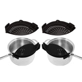 2-Pack: Easy Snap On Heat Resistance Silicone Kitchen Strainer