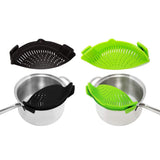 2-Pack: Easy Snap On Heat Resistance Silicone Kitchen Strainer