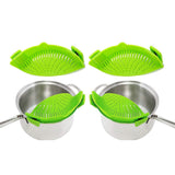 2-Pack: Easy Snap On Heat Resistance Silicone Kitchen Strainer