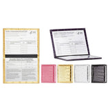 2-Pack: Faux Crocodile Leather Bling CDC Vaccination Card Immunization Record Protector Holder Passport