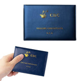 2-Pack: Faux Leather CDC Vaccination Card Immunization Record Protector Holder