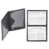 2-Pack: Faux Leather CDC Vaccination Card Immunization Record Protector Holder