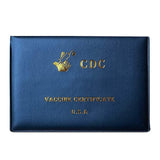 2-Pack: Faux Leather CDC Vaccination Card Immunization Record Protector Holder